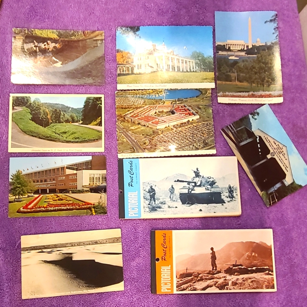 Vintage Scenic and War Postcards